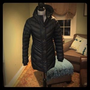 Abercrombie black hooded jacket